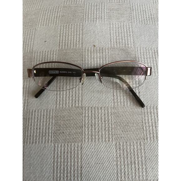 Coach Accessories - Coach‎ Women's Eyeglasses Suzanna 246 Tan Half Rim Frame 50[]17 135